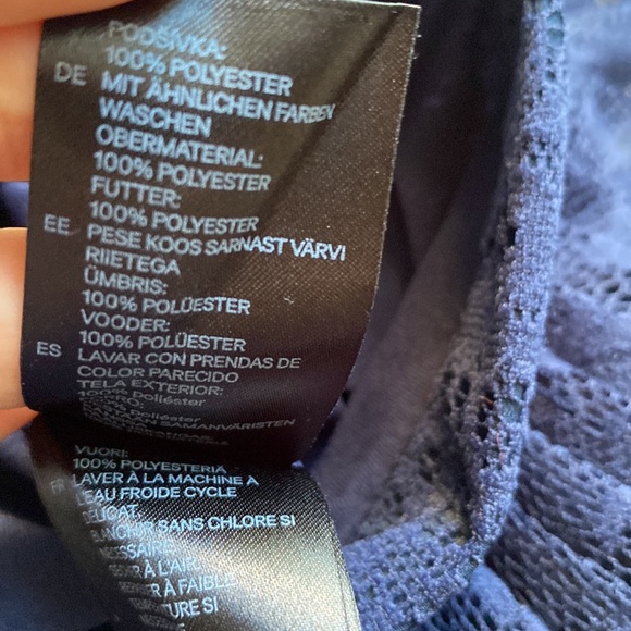 H&M lace navy pleated midi/maxi skirt Size 2 NWT - Picture 13 of 13